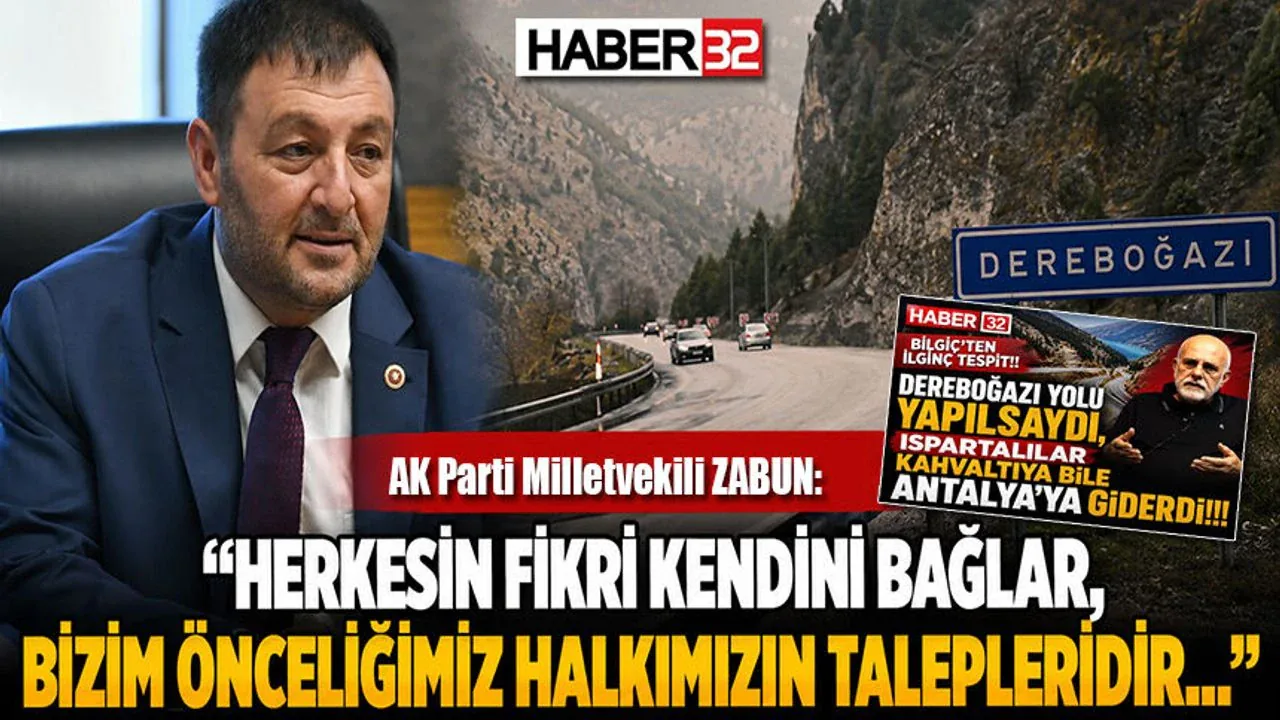 Isparta Milletvekili Osman Zabun’dan Ulaşım Yatırımları Açıklaması
