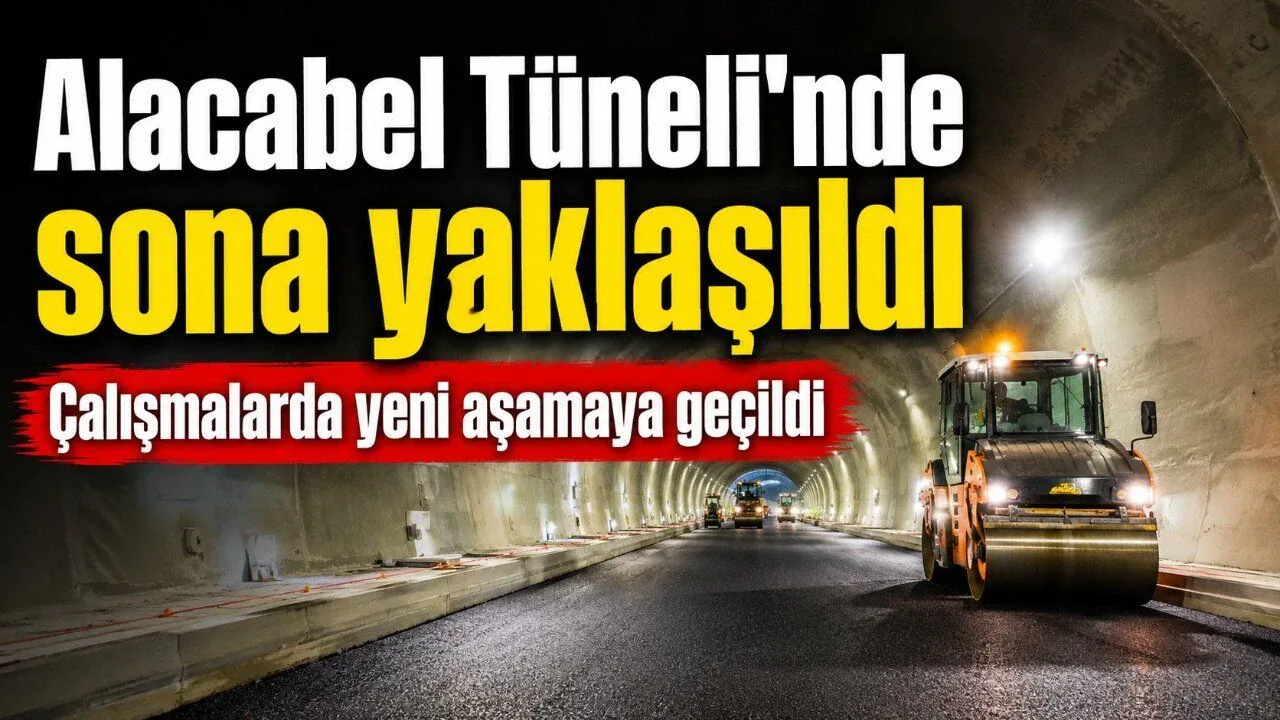 Konya-Antalya Arası Alacabel Tüneli’nde Son Düzlük: Asfalt Çalışmaları Tamamlanıyor