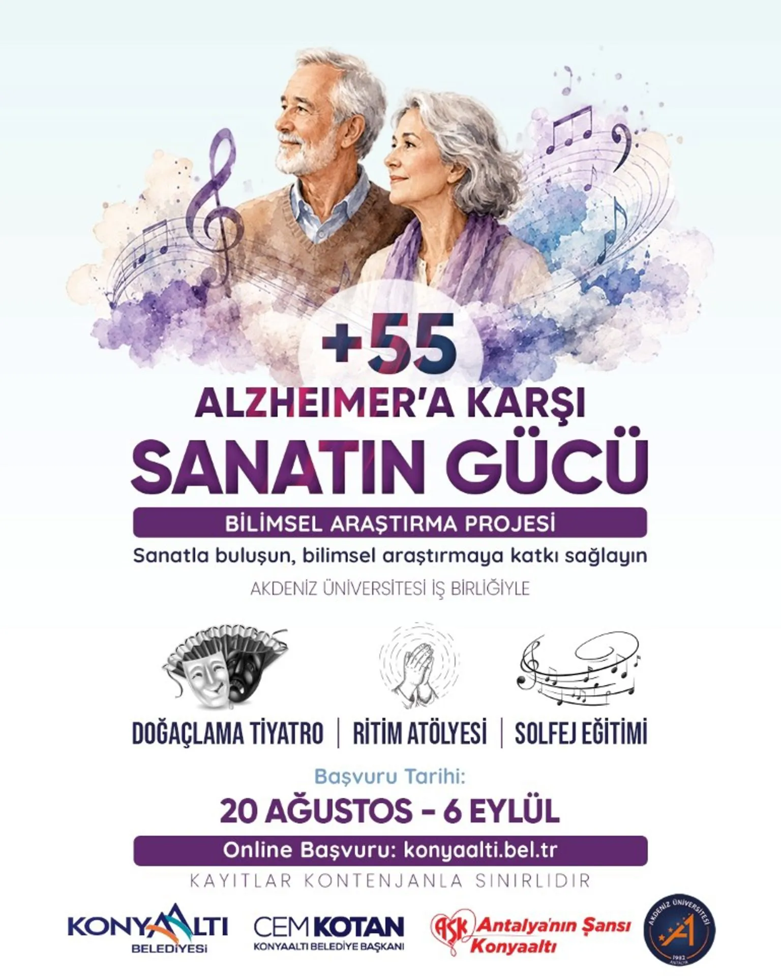 Konyaaltı’nda sanatın gücü alzheimera karşı kullanılacak