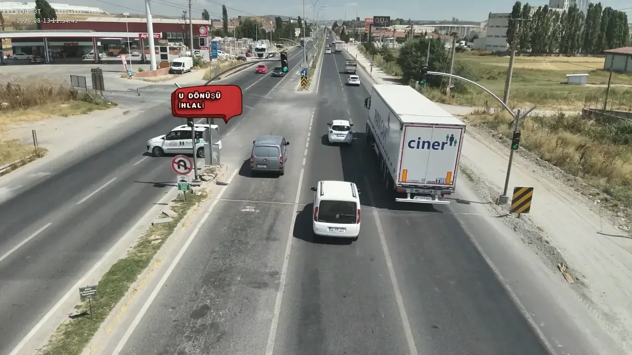 Kütahya’da dronla trafik denetimi: 1 haftada 2.850 ihlal, 15 milyon TL ceza