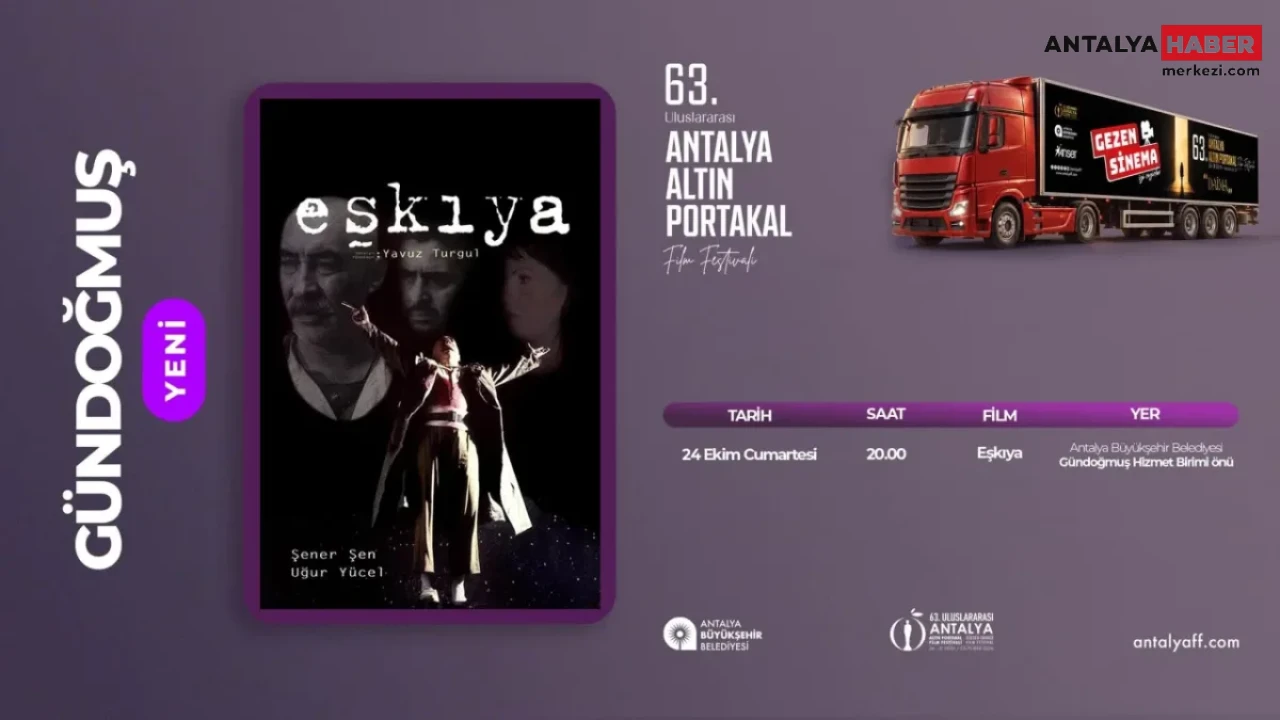 63. Uluslararası Antalya Altın Portakal Film Festivali’nin sinema coşkusunu ilçelerimize taşımaya devam ediyoruz. Gezen…
