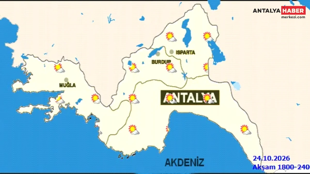 Antalya’da Sonbahar Sürprizi: Sahiller Yazı Aratmazken Yaylalar Alarm Veriyor! 25 Ekim 2026 Hava Durumu